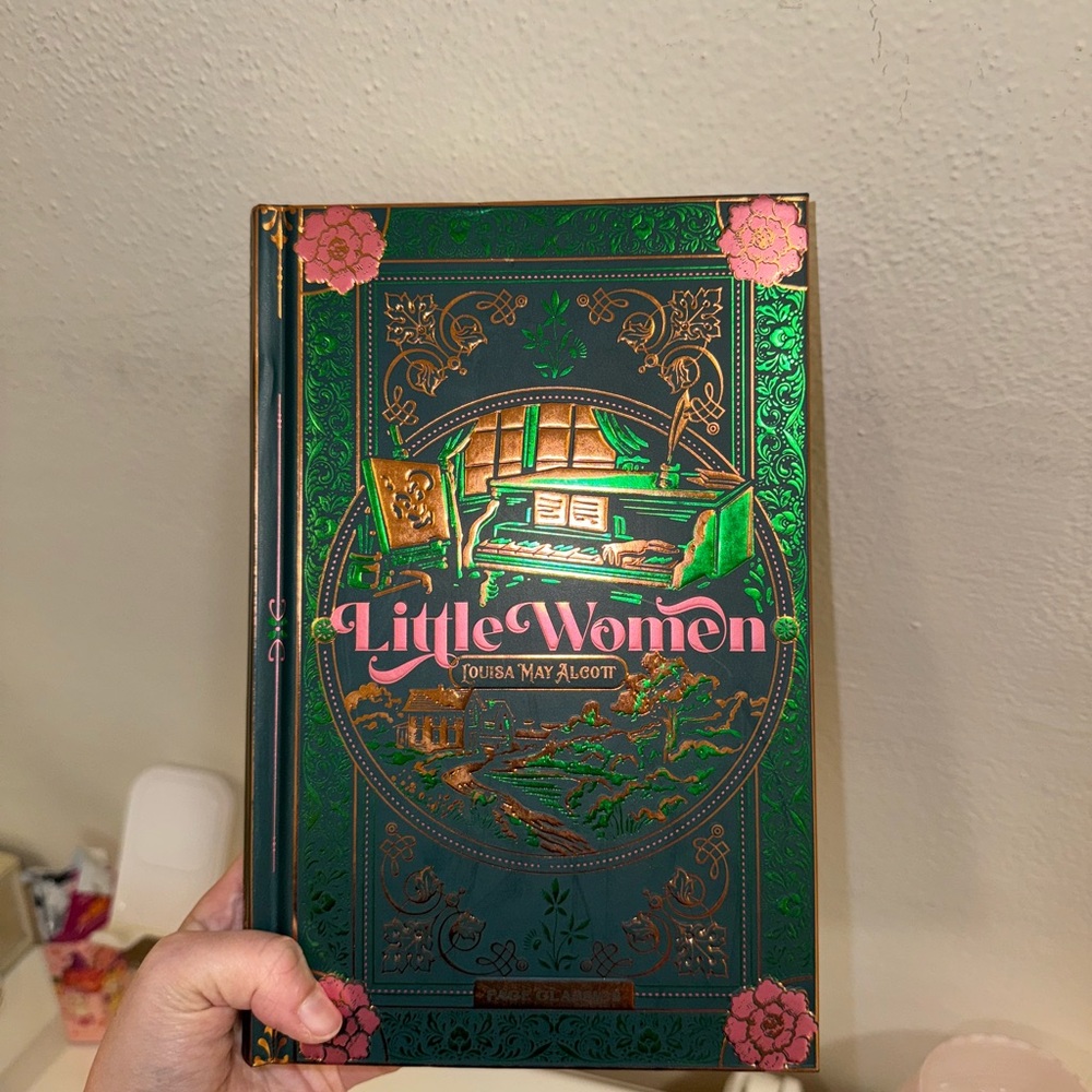 Little Women Hardcover Book with Green and Gold Cover